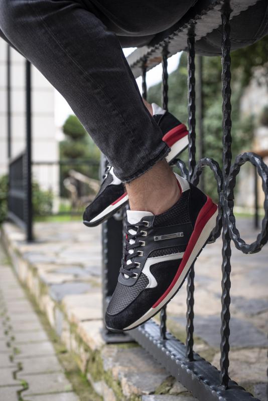 Tivat%20Hakiki%20Deri%20Erkek%20Spor%20Ayakkabı%20Siyah