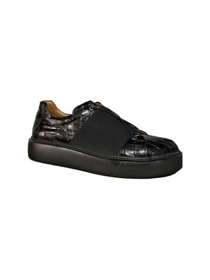 Hakiki Deri Erkek Spor Ayakkabı Siyah - Deride Montenegro Shoes